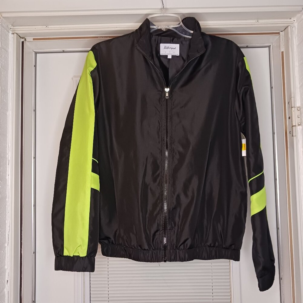 #263 3/$18 - Revamped Black/Yellow Black/Neon Yellow Jacket Size Small